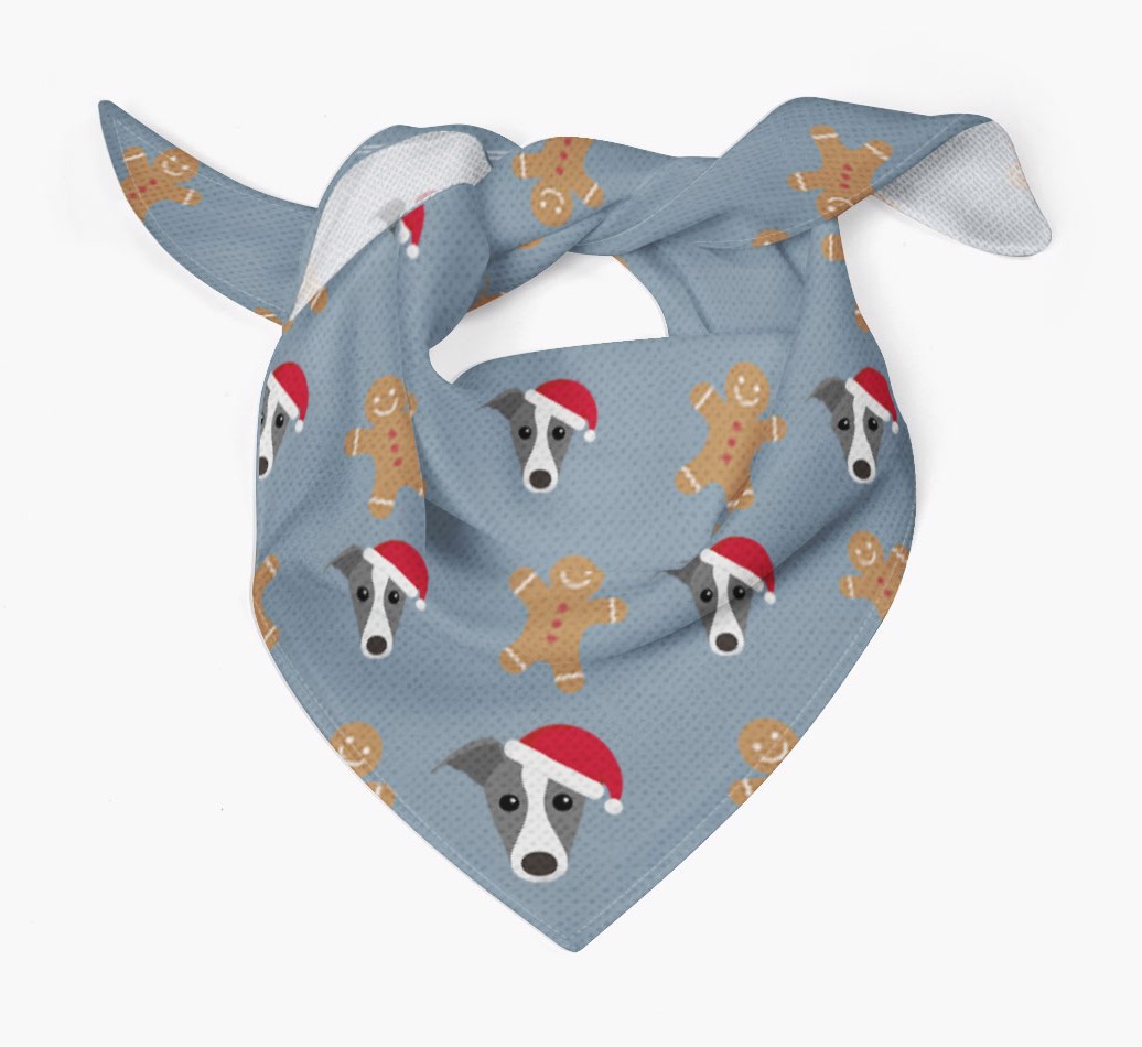 Gingerbread : Personalized {breedFullName} Christmas Bandana