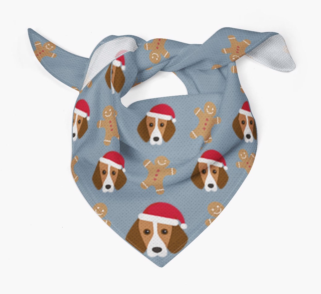 Gingerbread : Personalised {breedFullName} Christmas Bandana