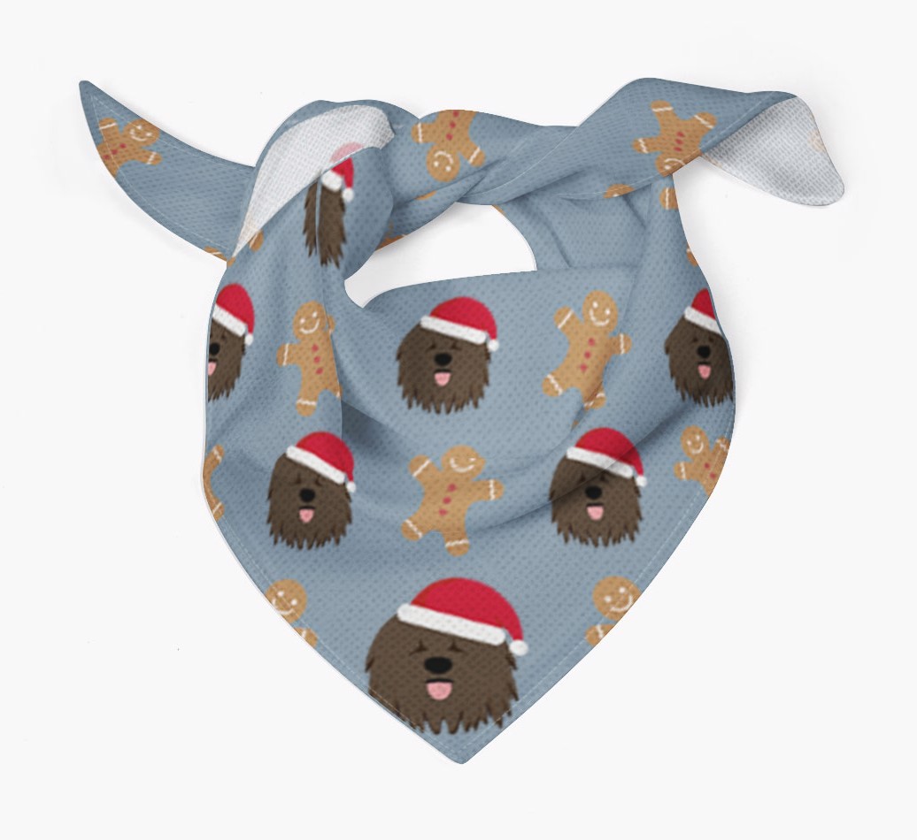 Gingerbread : Personalized {breedFullName} Christmas Bandana