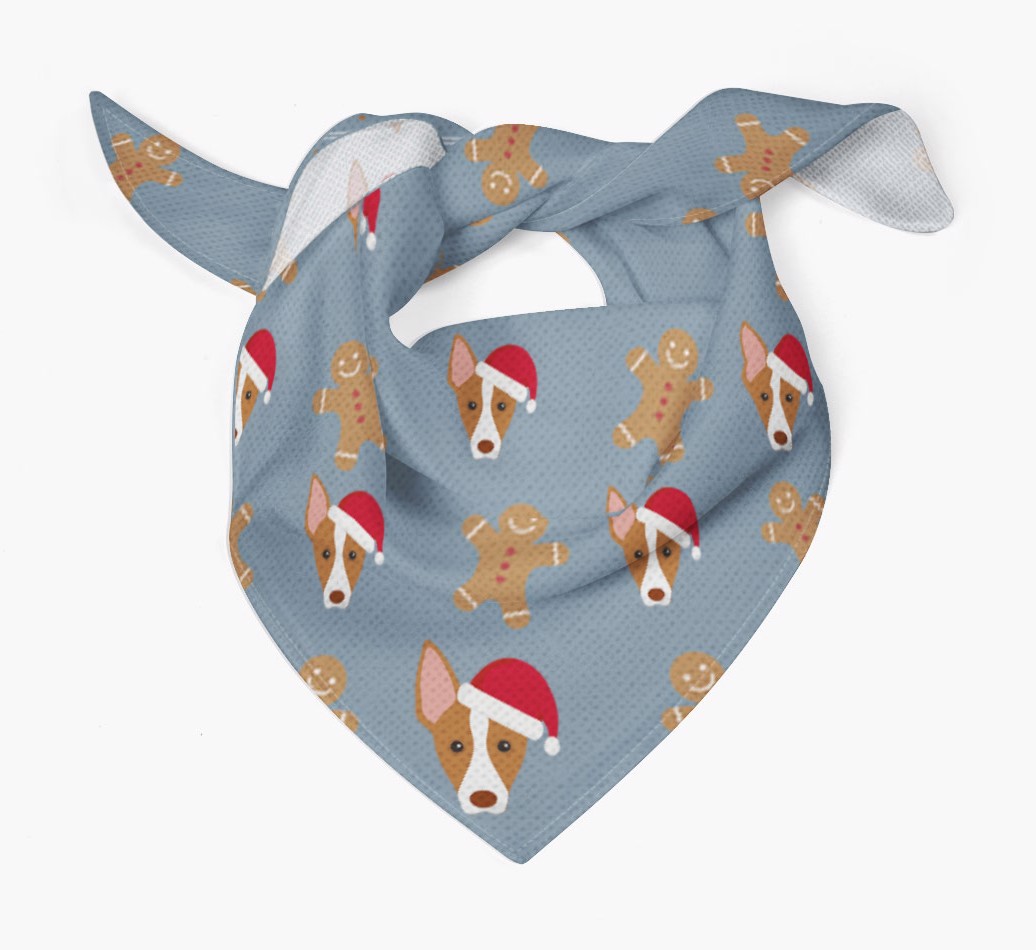 Gingerbread : Personalised {breedFullName} Christmas Bandana