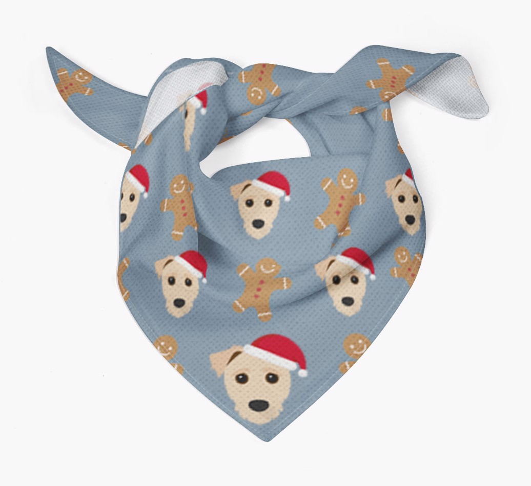 Gingerbread : Personalised {breedFullName} Christmas Bandana
