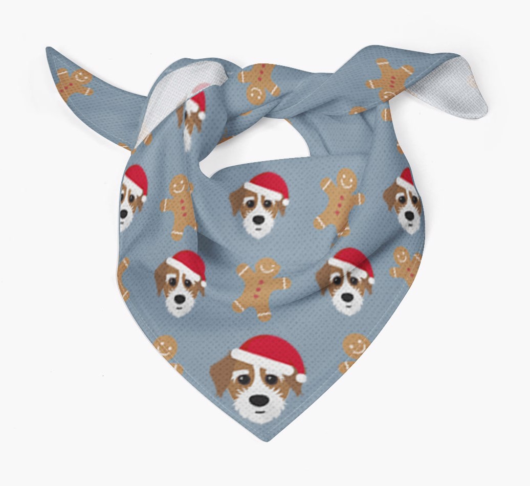 Gingerbread : Personalized {breedFullName} Christmas Bandana