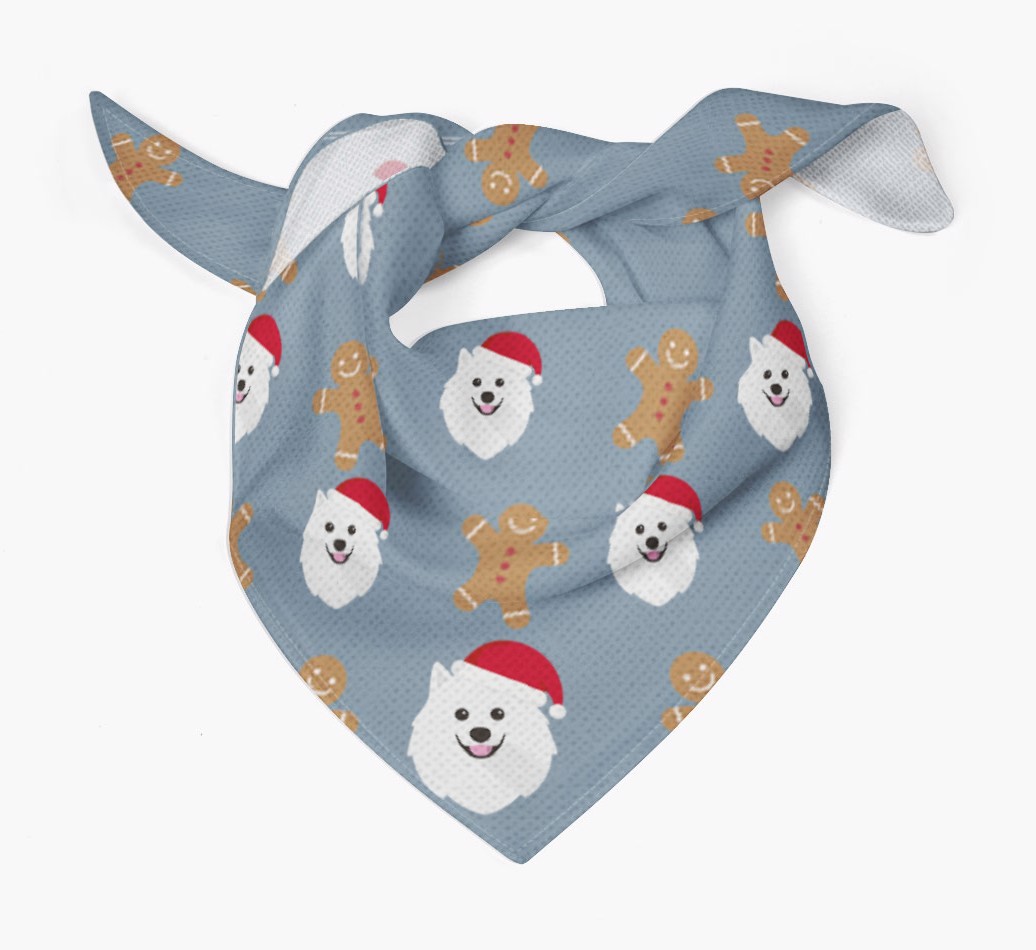Gingerbread : Personalised {breedFullName} Christmas Bandana