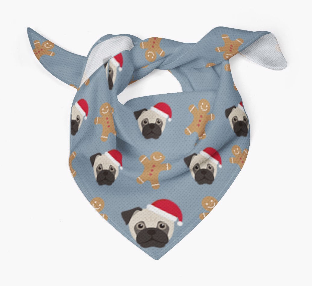 Gingerbread : Personalized {breedFullName} Christmas Bandana