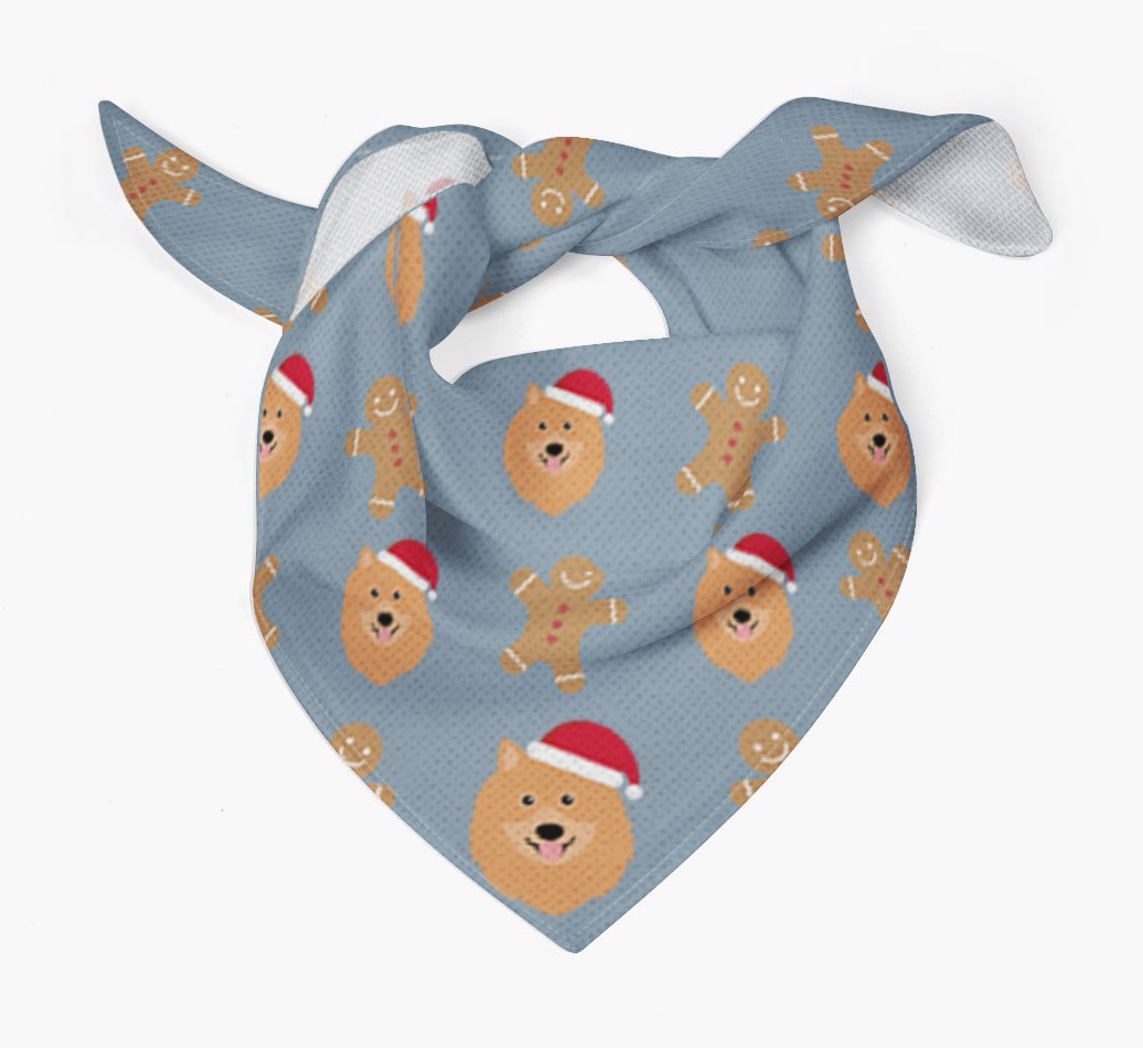 Gingerbread : Personalized {breedFullName} Christmas Bandana