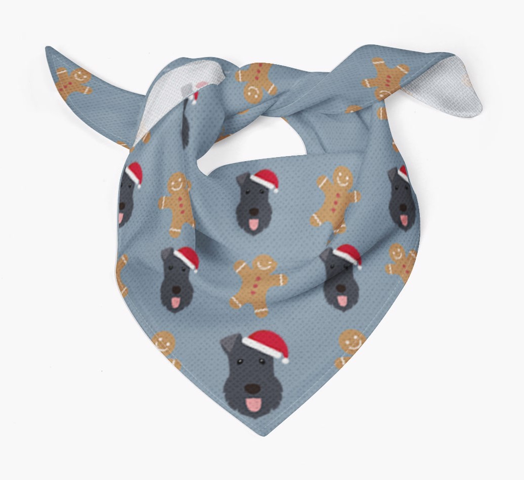 Gingerbread : Personalized {breedFullName} Christmas Bandana