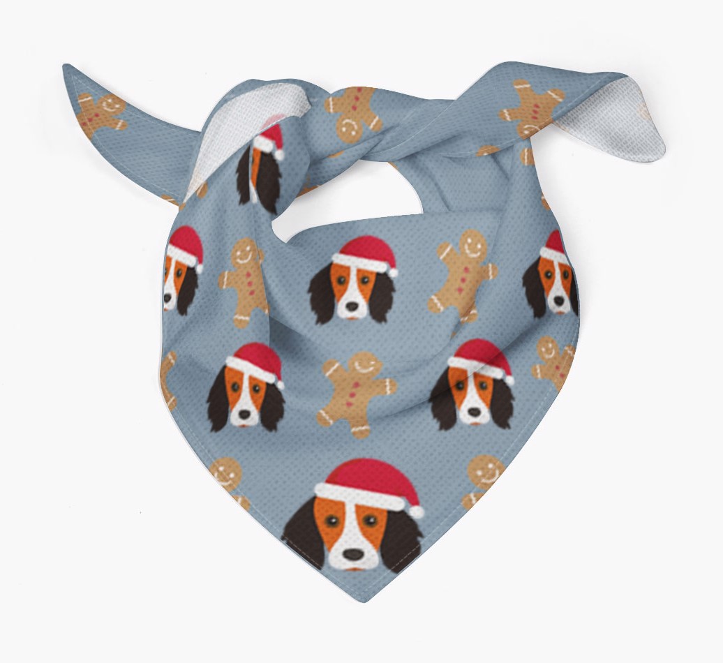 Gingerbread : Personalized {breedFullName} Christmas Bandana