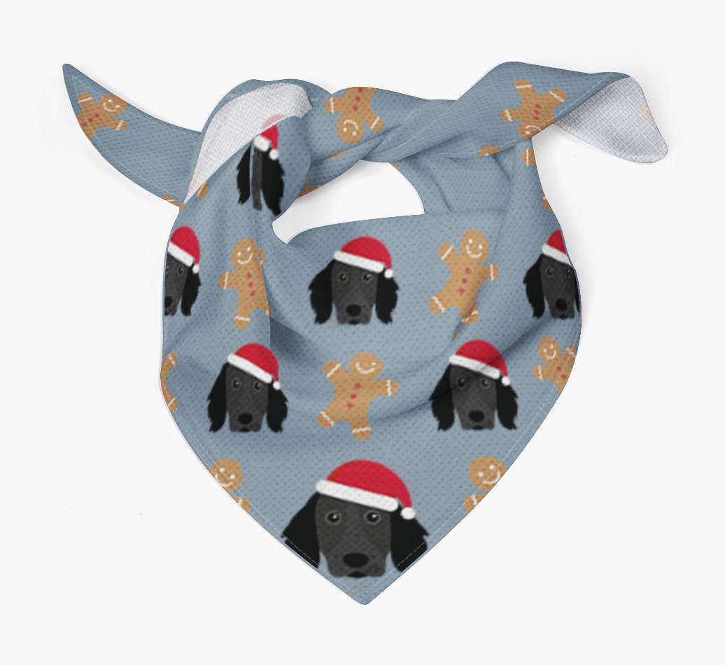 Gingerbread : Personalised {breedFullName} Christmas Bandana