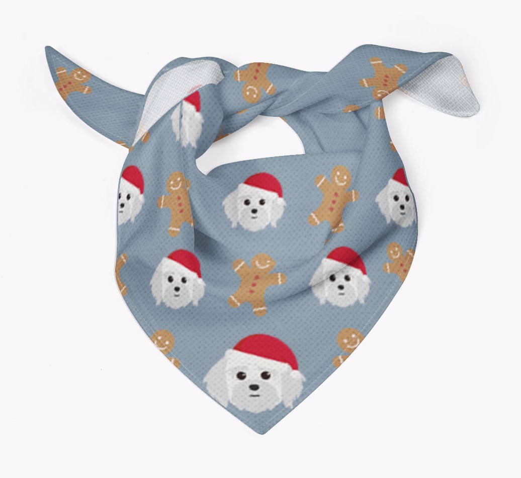 Gingerbread : Personalised {breedFullName} Christmas Bandana