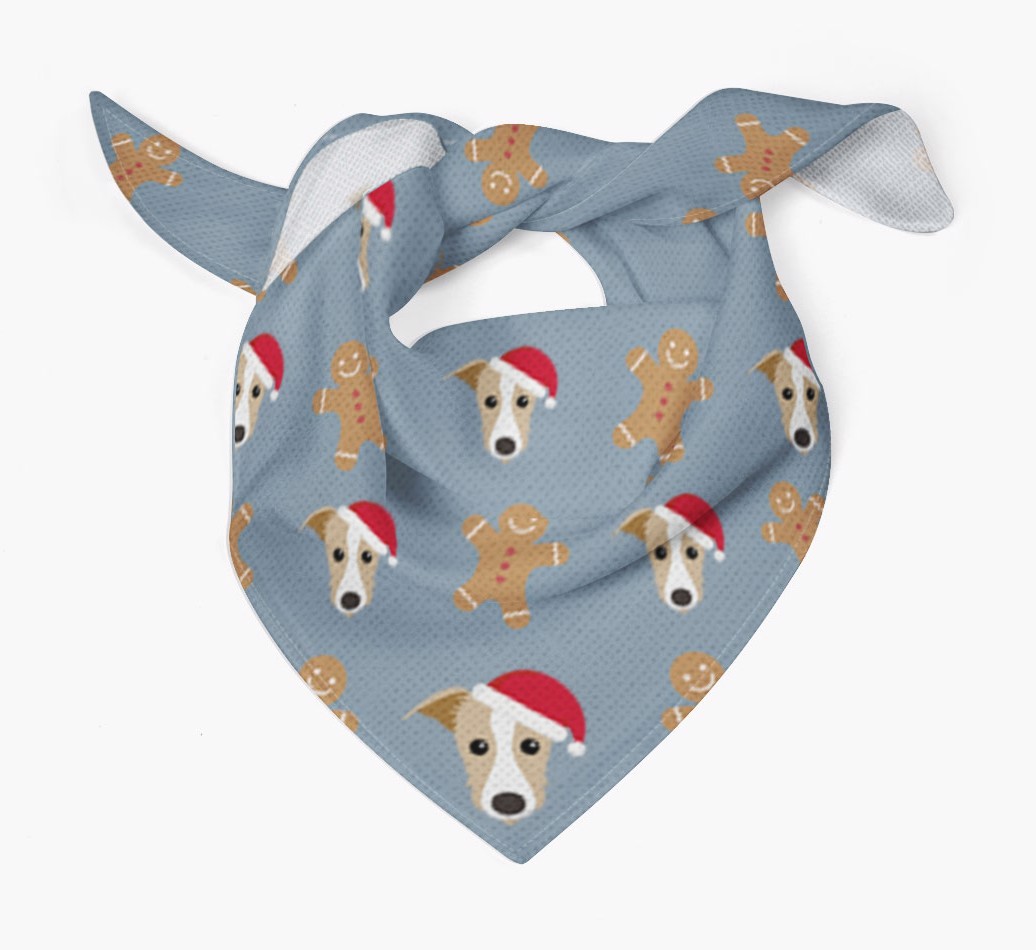 Gingerbread : Personalised {breedFullName} Christmas Bandana