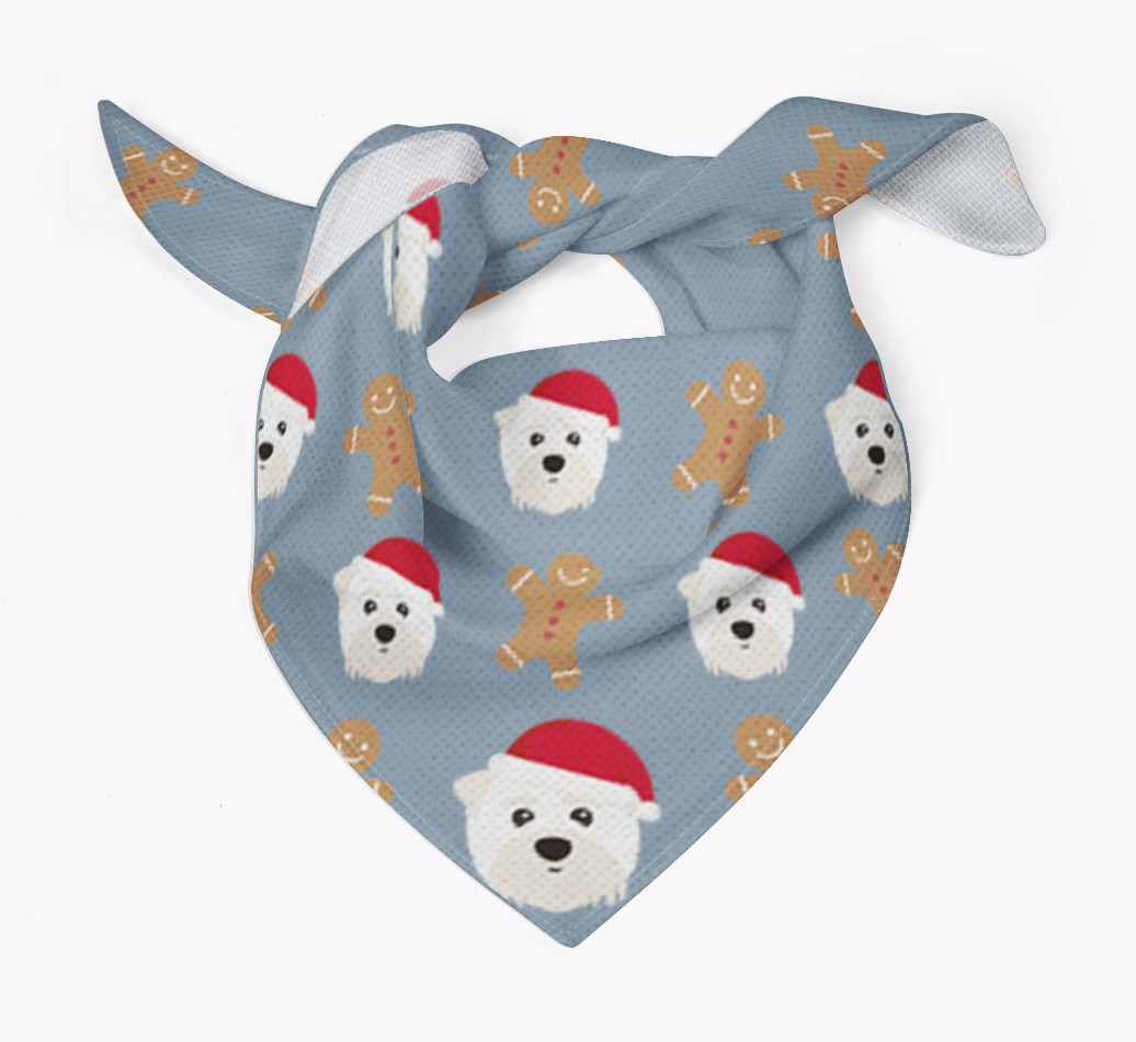 Gingerbread : Personalized {breedFullName} Christmas Bandana