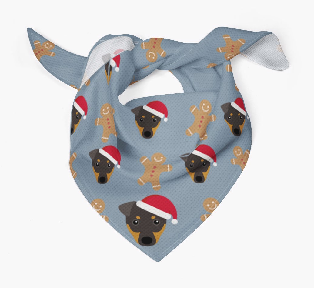 Gingerbread : Personalized {breedFullName} Christmas Bandana