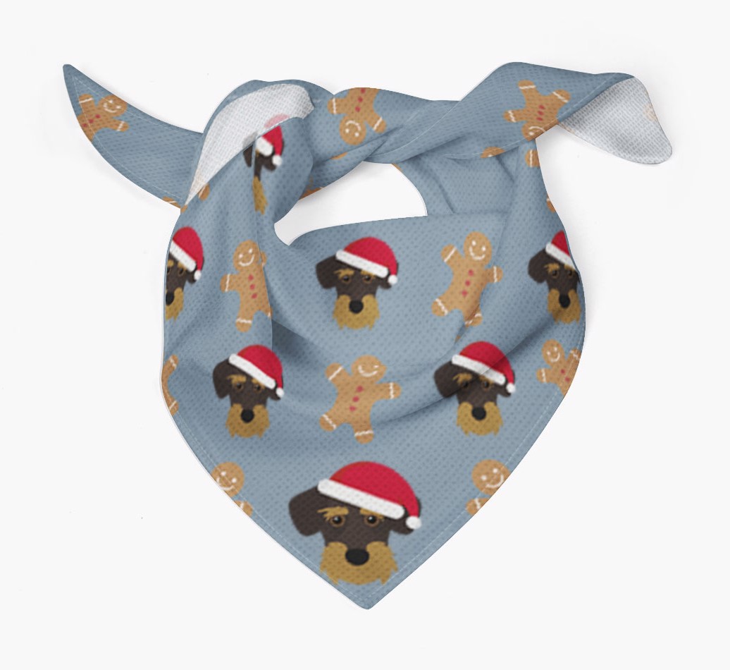 Gingerbread : Personalized {breedFullName} Christmas Bandana