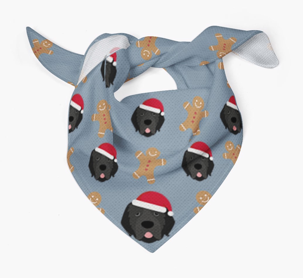 Gingerbread : Personalised {breedFullName} Christmas Bandana