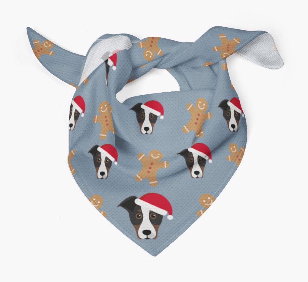 Gingerbread : Personalized {breedFullName} Christmas Bandana