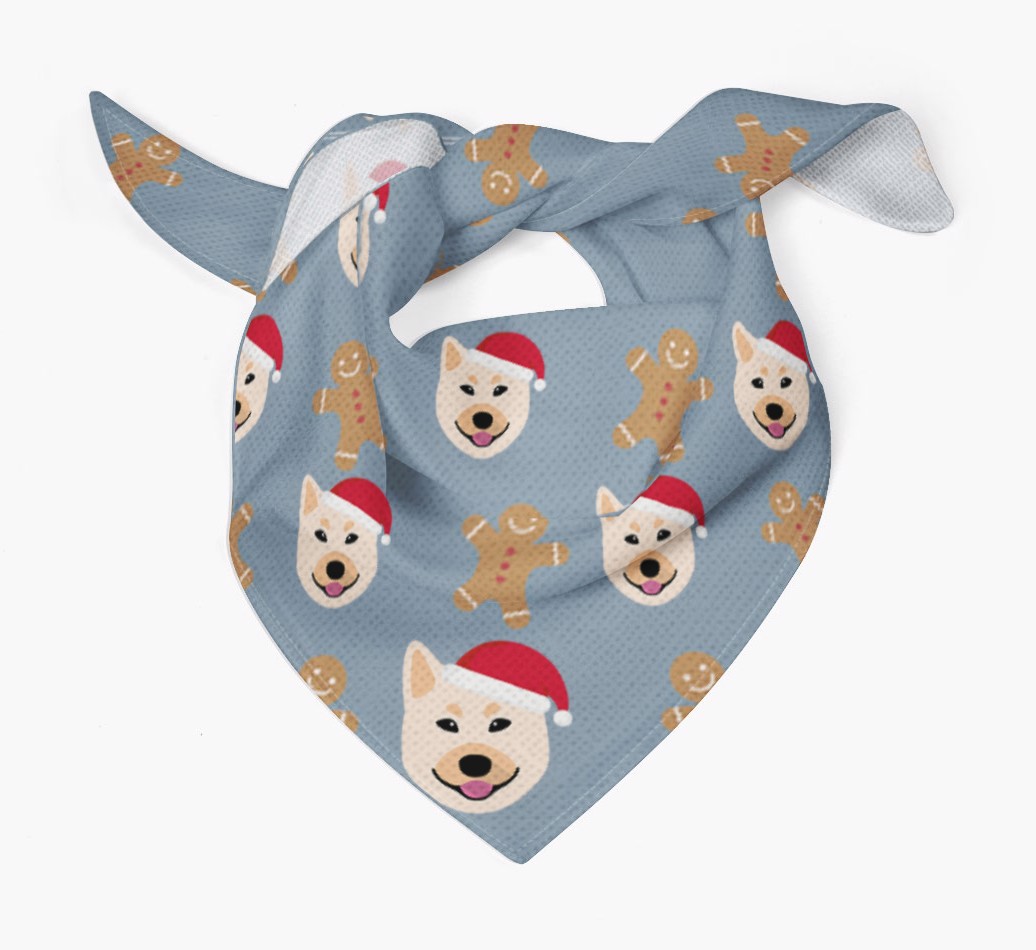 Gingerbread : Personalized {breedFullName} Christmas Bandana