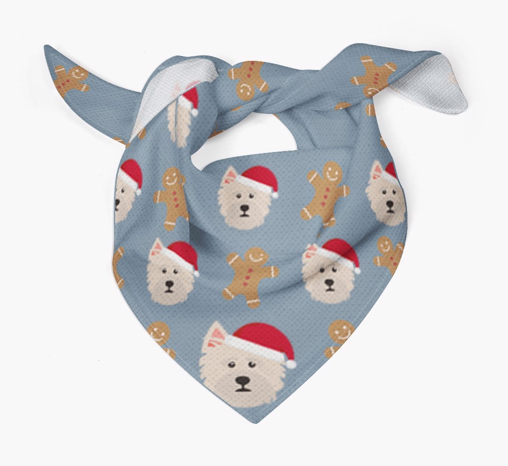 Gingerbread : Personalized {breedFullName} Christmas Bandana