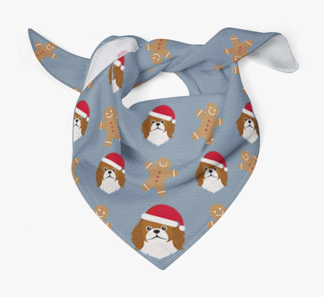 Gingerbread : Personalized {breedFullName} Christmas Bandana