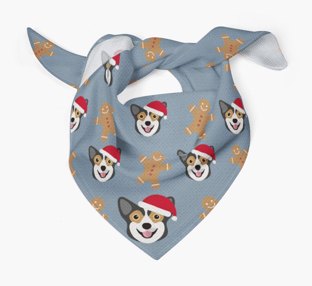 Gingerbread : Personalized {breedFullName} Christmas Bandana