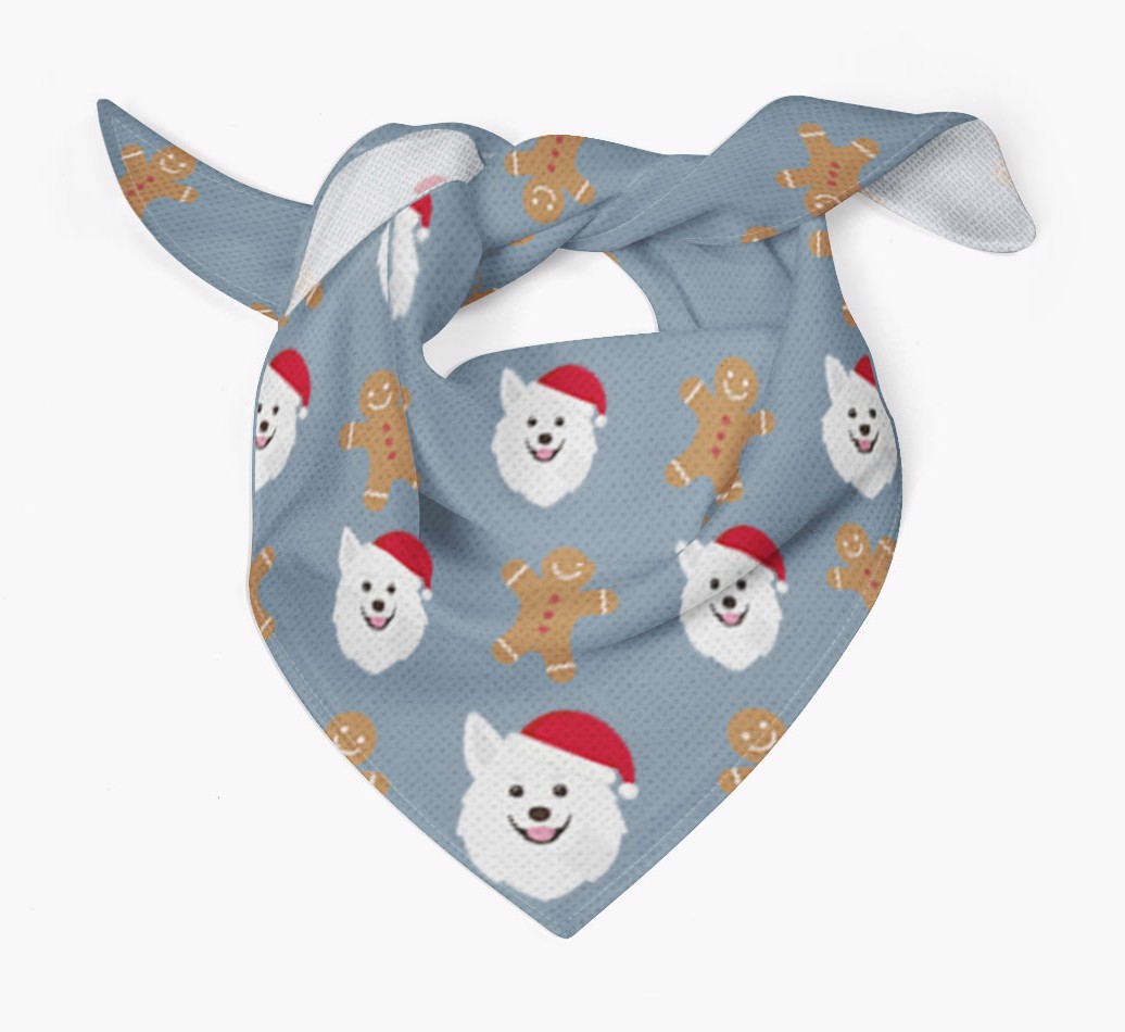 Gingerbread : Personalized {breedFullName} Christmas Bandana