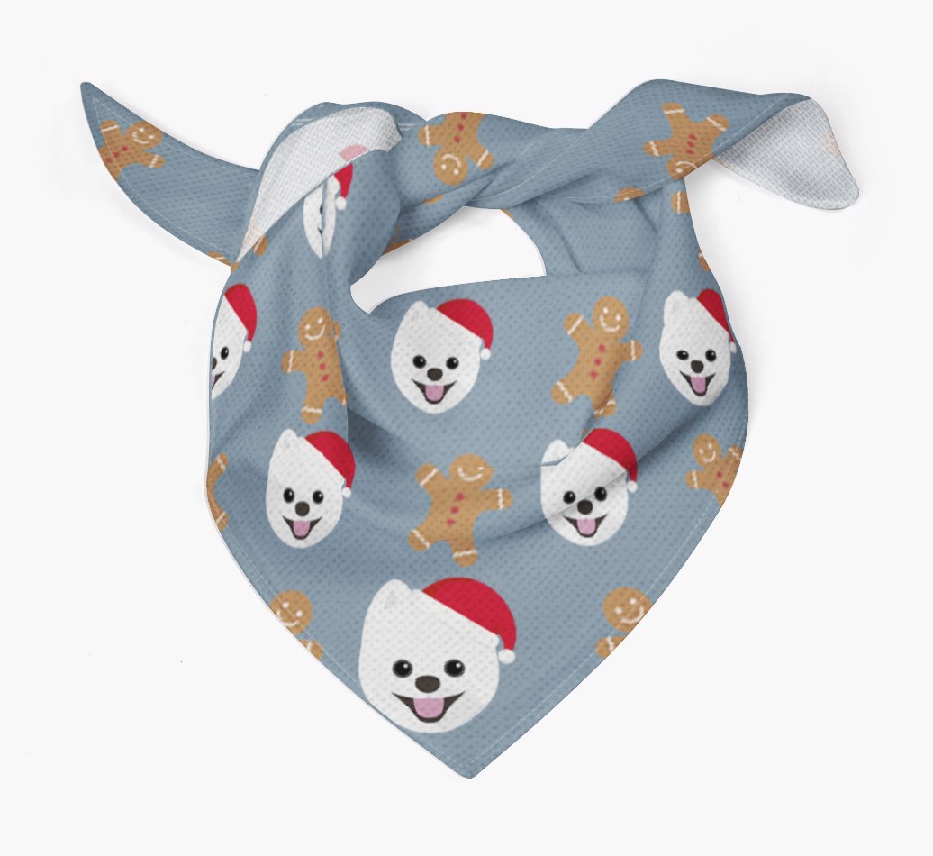 Gingerbread : Personalized {breedFullName} Christmas Bandana
