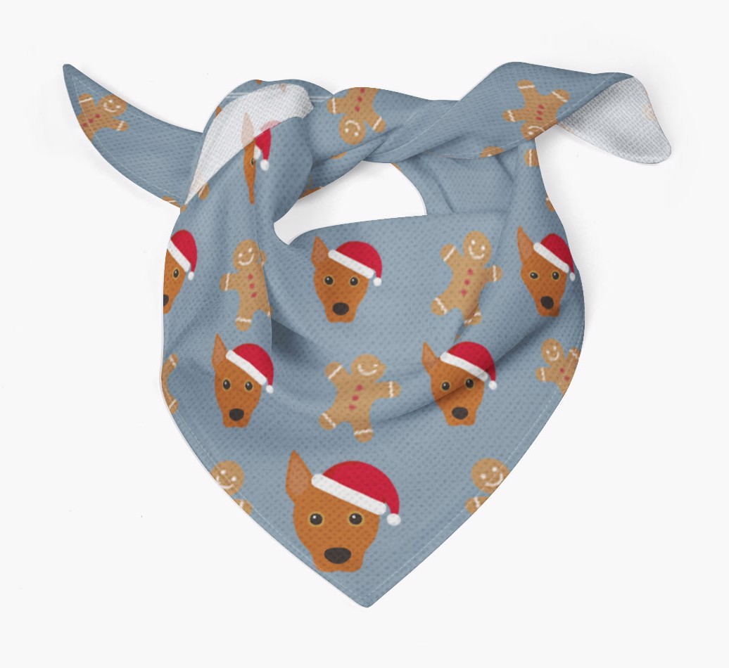 Gingerbread : Personalized {breedFullName} Christmas Bandana