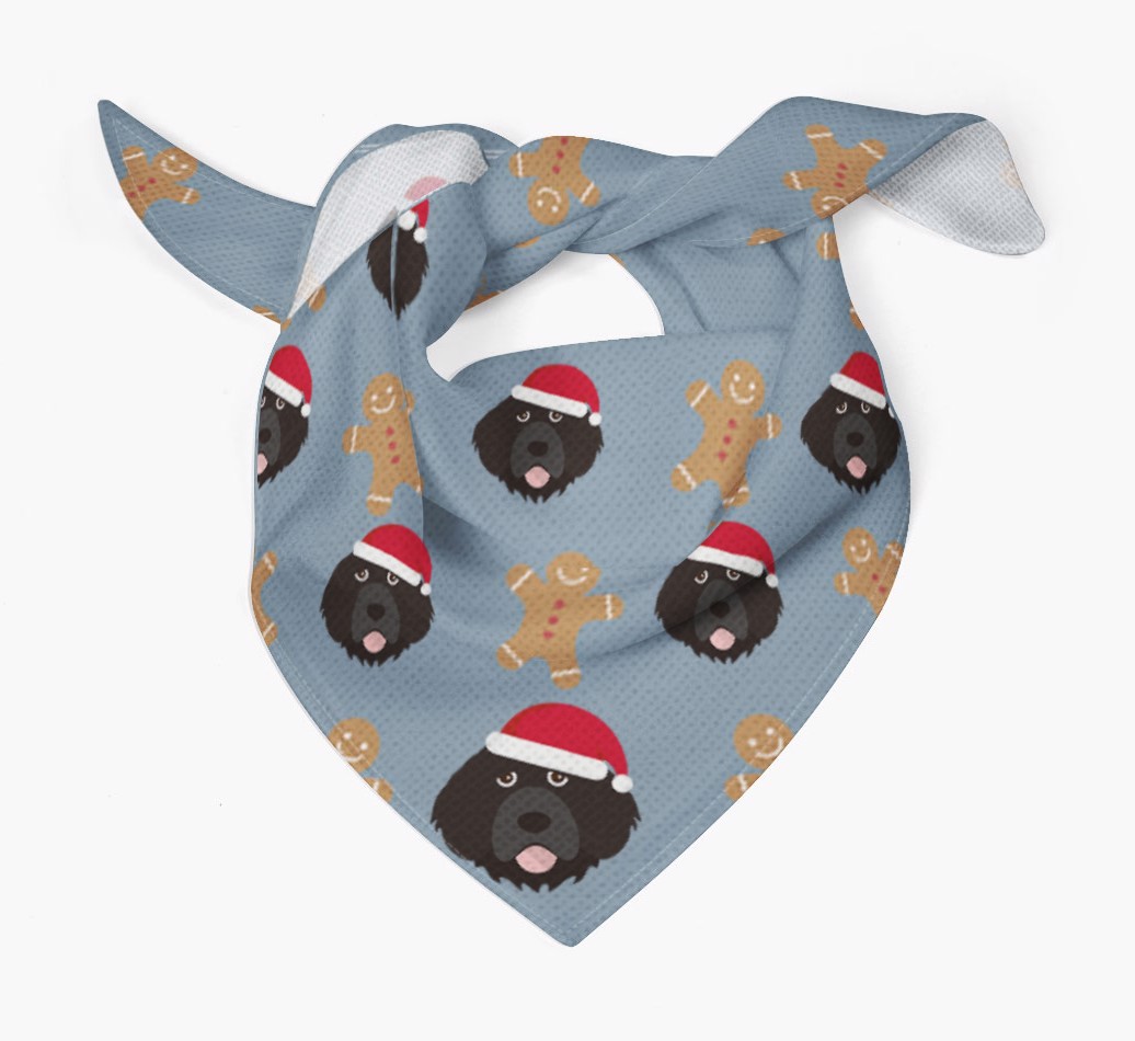 Gingerbread : Personalized {breedFullName} Christmas Bandana