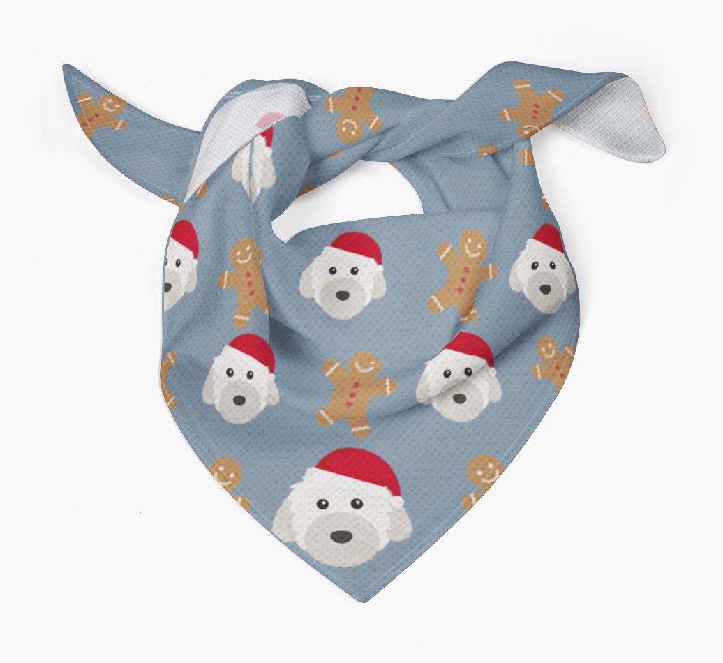 Gingerbread : Personalized {breedFullName} Christmas Bandana