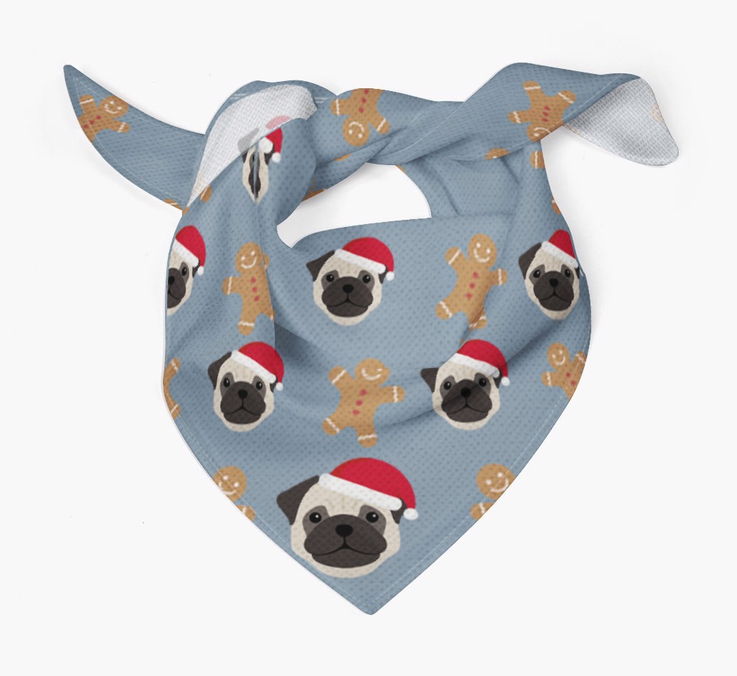 Gingerbread : Personalized {breedFullName} Christmas Bandana