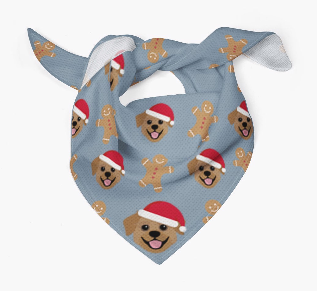 Gingerbread : Personalized {breedFullName} Christmas Bandana
