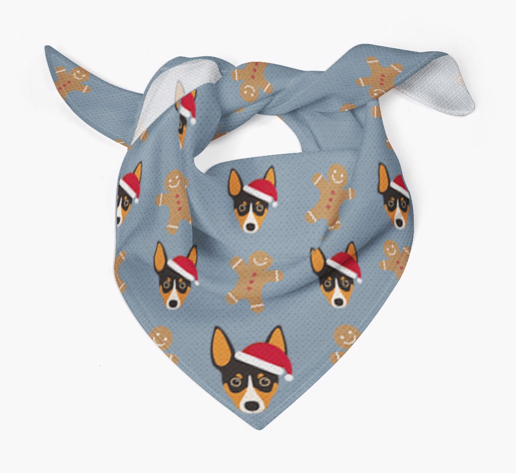 Gingerbread : Personalized {breedFullName} Christmas Bandana