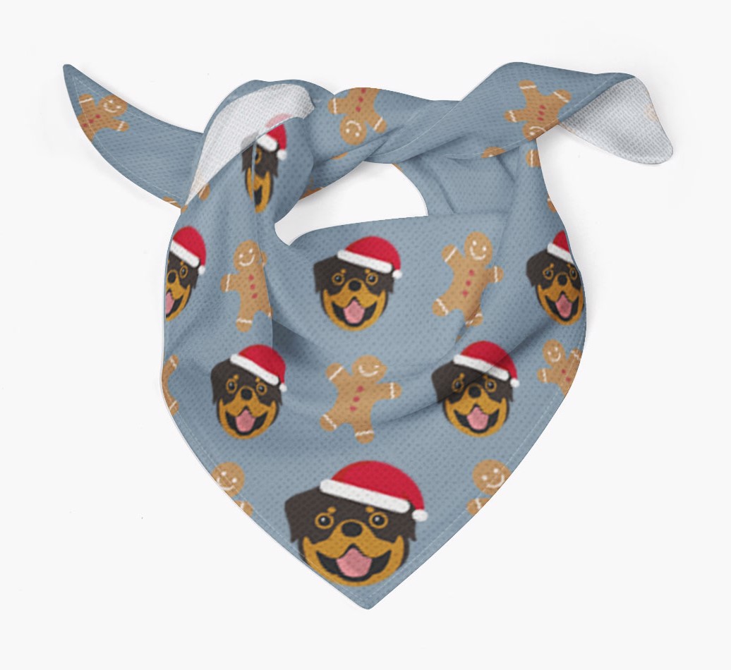 Gingerbread : Personalized {breedFullName} Christmas Bandana