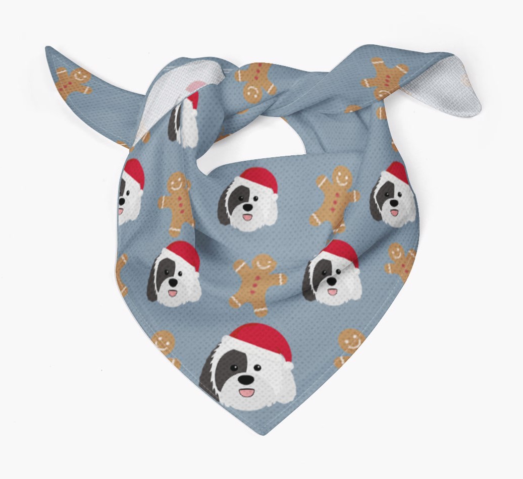 Gingerbread : Personalized {breedFullName} Christmas Bandana