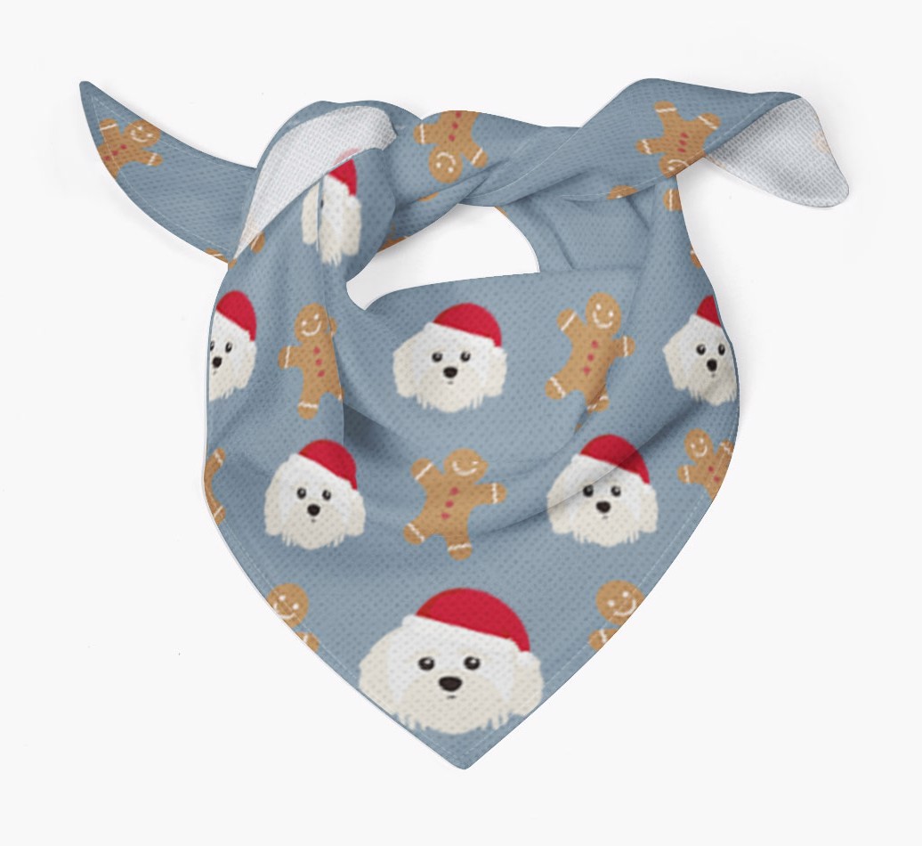 Gingerbread : Personalized {breedFullName} Christmas Bandana