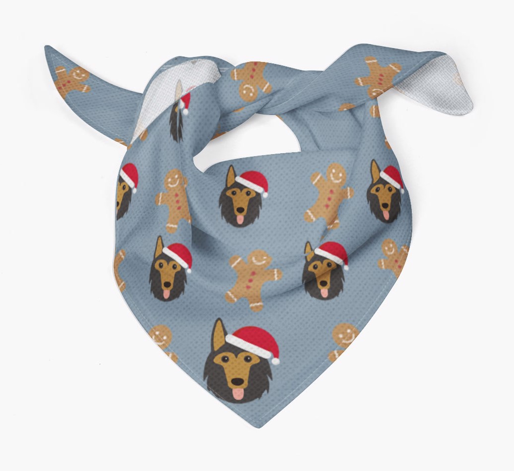 Gingerbread : Personalized {breedFullName} Christmas Bandana