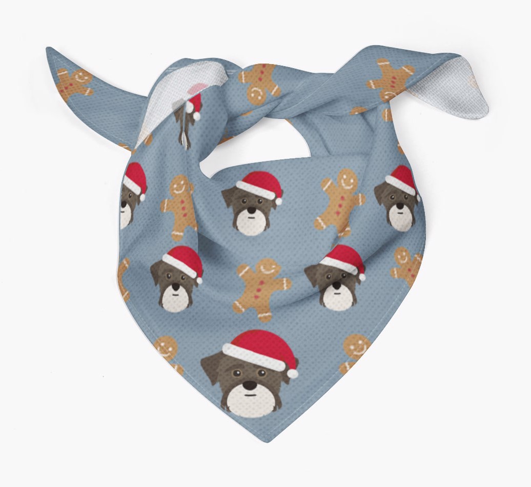 Gingerbread : Personalized {breedFullName} Christmas Bandana