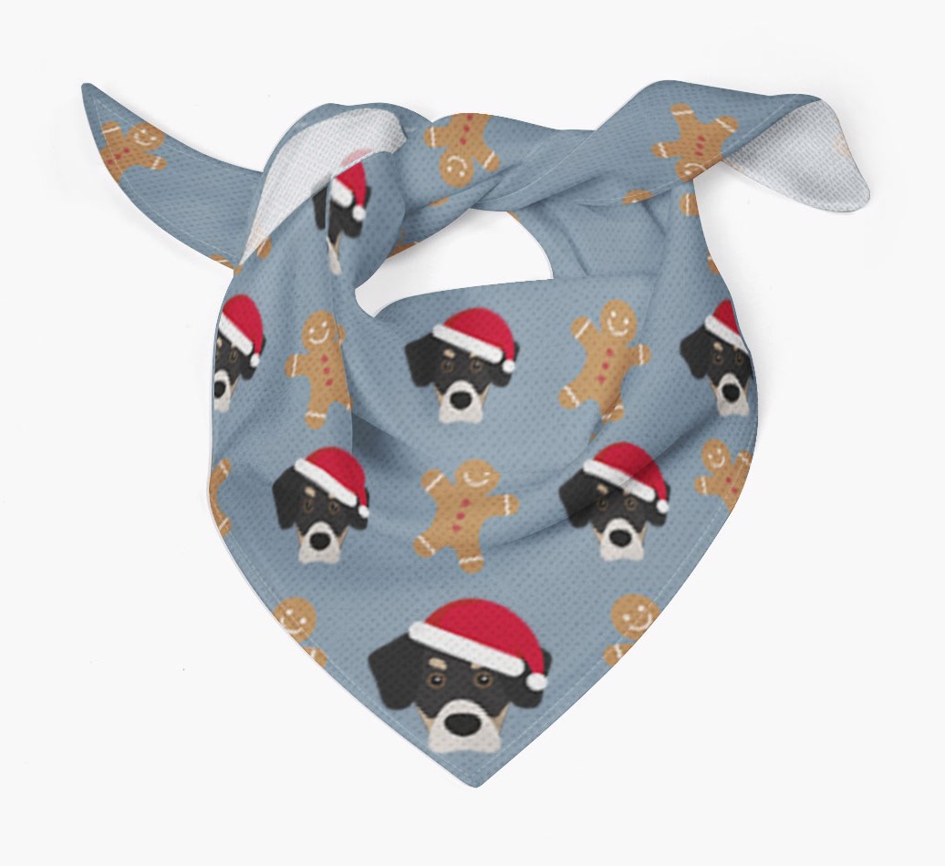 Gingerbread : Personalized {breedFullName} Christmas Bandana