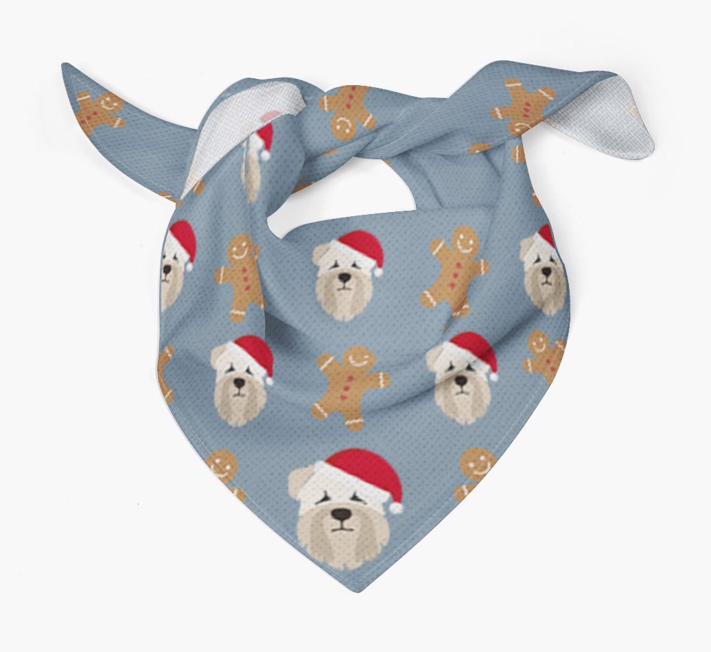 Gingerbread : Personalized {breedFullName} Christmas Bandana