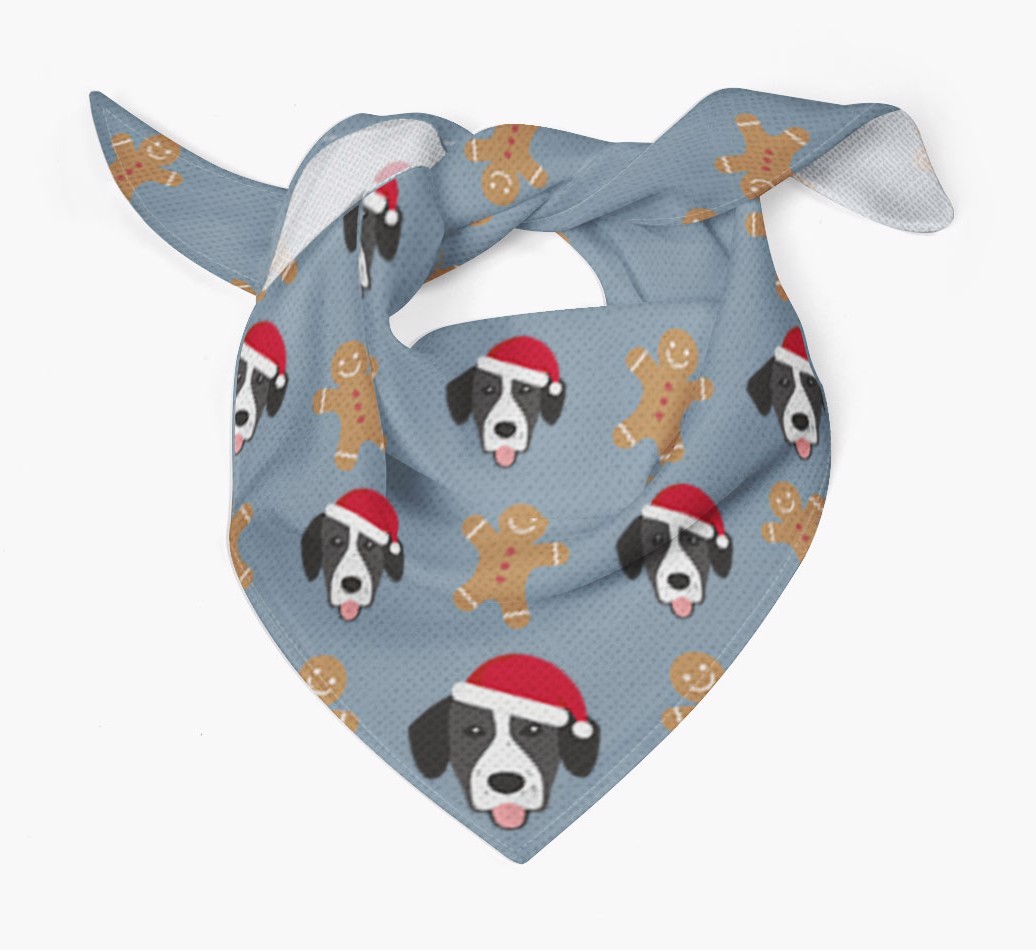 Gingerbread : Personalized {breedFullName} Christmas Bandana