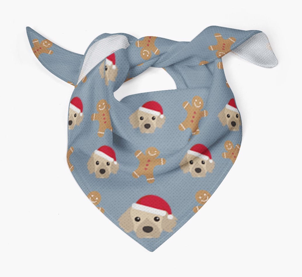 Gingerbread : Personalised {breedFullName} Christmas Bandana