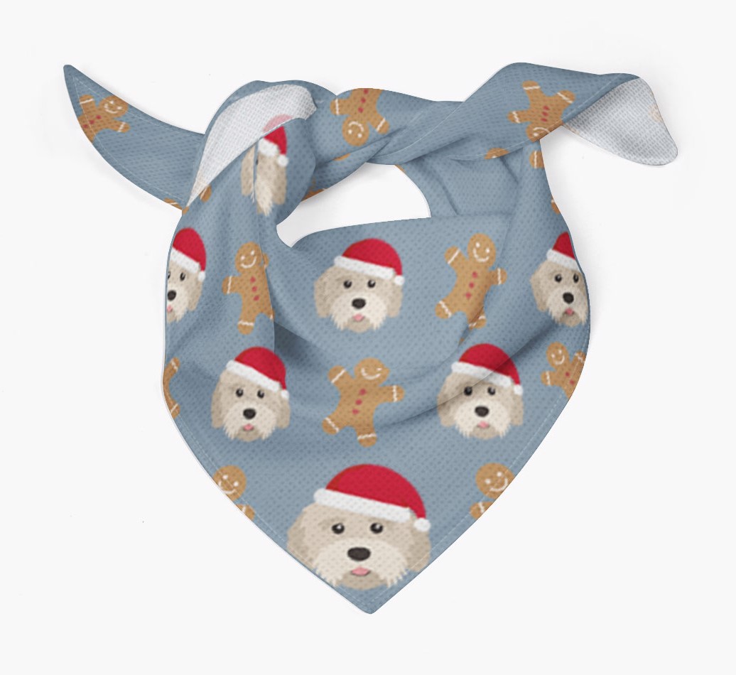 Gingerbread : Personalised {breedFullName} Christmas Bandana