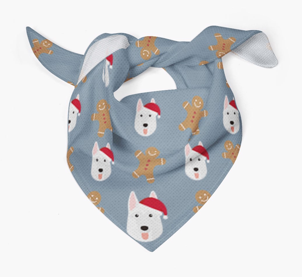 Gingerbread : Personalised {breedFullName} Christmas Bandana
