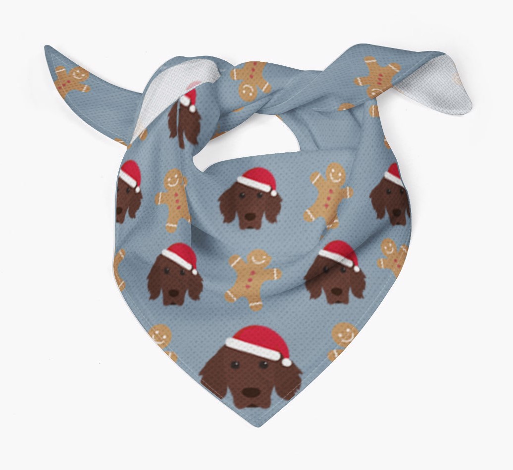 Gingerbread : Personalized {breedFullName} Christmas Bandana