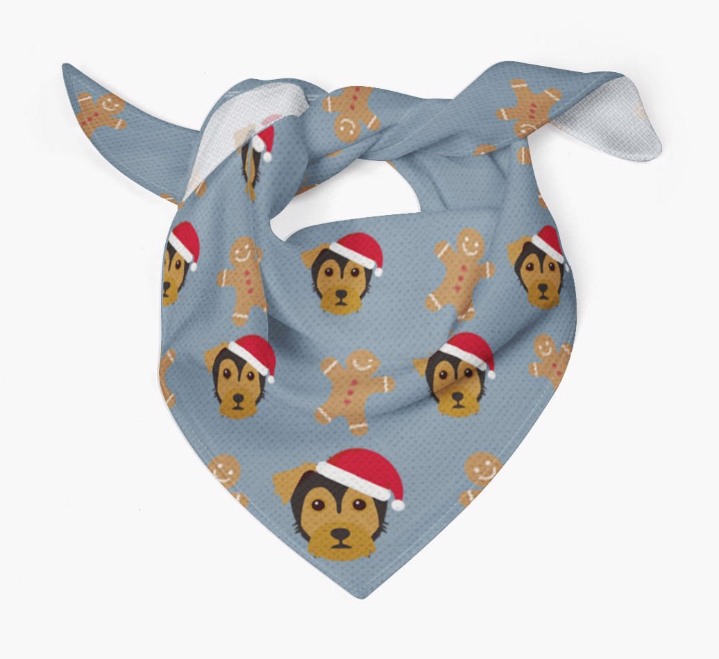Gingerbread : Personalized {breedFullName} Christmas Bandana