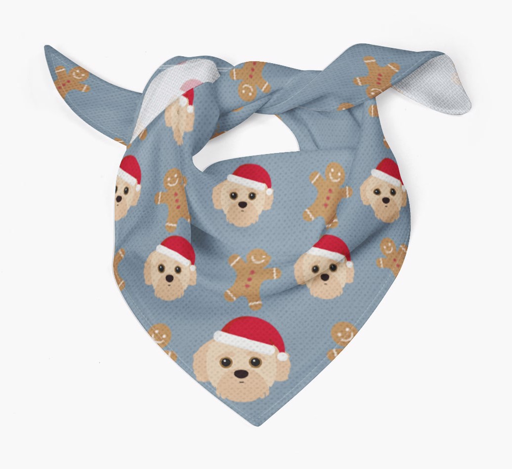 Gingerbread : Personalised {breedFullName} Christmas Bandana