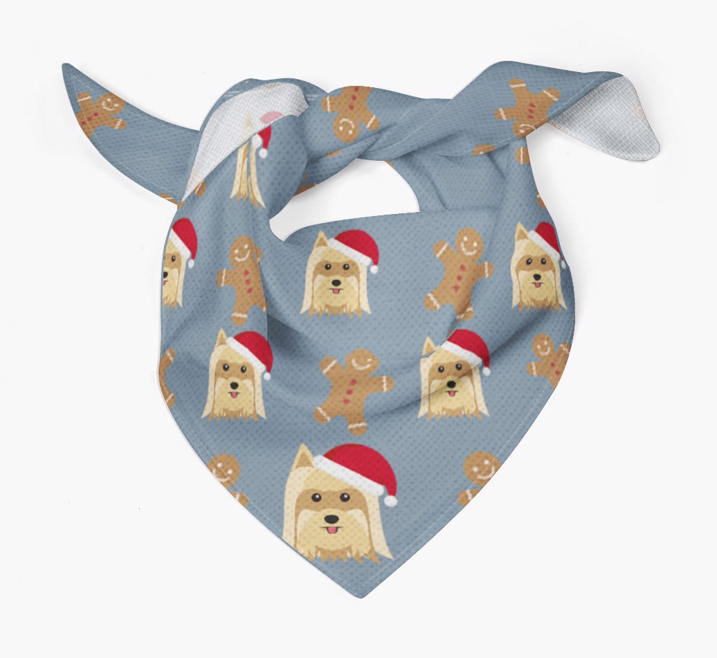 Gingerbread : Personalized {breedFullName} Christmas Bandana