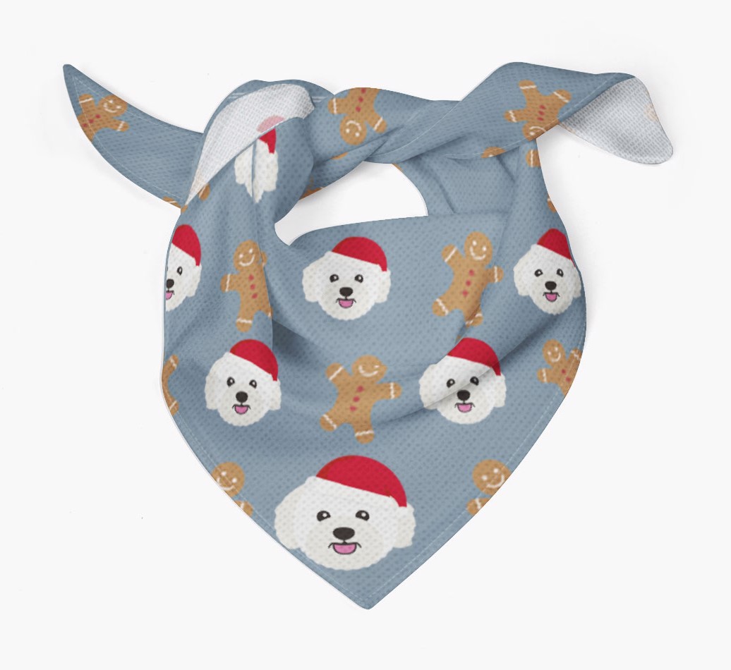 Gingerbread : Personalized {breedFullName} Christmas Bandana