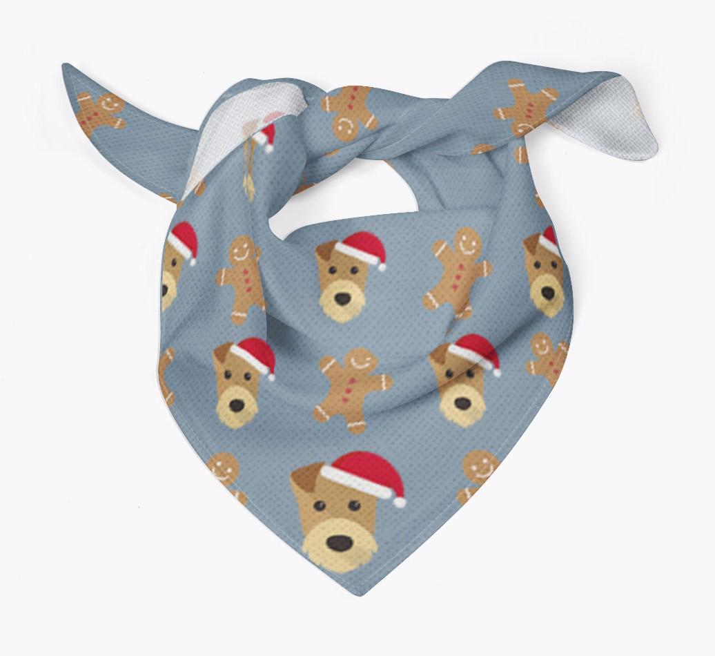 Gingerbread : Personalized {breedFullName} Christmas Bandana