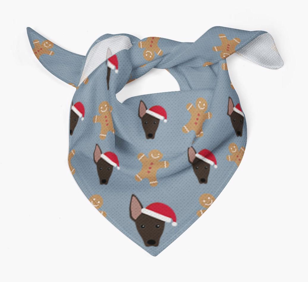 Gingerbread : Personalized {breedFullName} Christmas Bandana