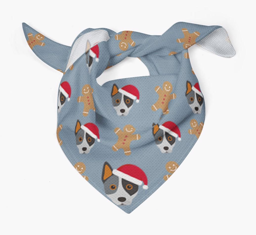 Gingerbread : Personalized {breedFullName} Christmas Bandana